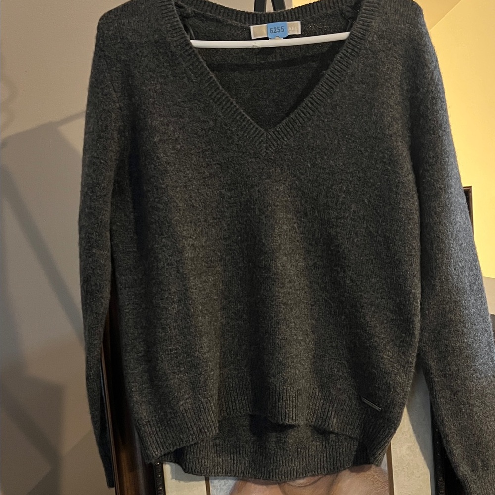 Michael Kors Charcoal V-Neck Sweater